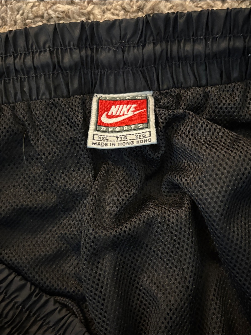 Nike Black Jogger Windbreaker with White Panels. - Picture 2 of 3
